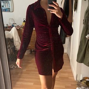 New House of Harlow velvet dress